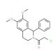 2-Chloro-1-(6,7-dimethoxy-1-phenyl-3,4-dihydro-1H-isoquinolin-2-yl)-ethanone (CAS 66040-35-5) - chemical structure image