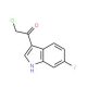 2-Chloro-1-(6-fluoro-1H-indol-3-yl)-ethanone - chemical structure image