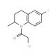 2-Chloro-1-(6-fluoro-2-methyl-3,4-dihydro-2H-quinolin-1-yl)-ethanone (CAS 544692-44-6) - chemical structure image
