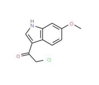 2-Chloro-1-(6-methoxy-1H-indol-3-yl)-ethanone - chemical structure image