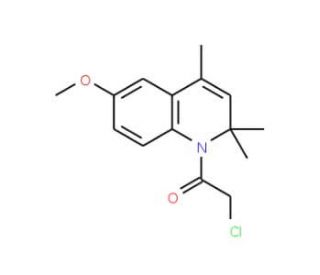 2-Chloro-1-(6-methoxy-2,2,4-trimethyl-2H-quinolin-1-yl)-ethanone (CAS 375833-63-9) - chemical structure image