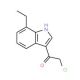 2-Chloro-1-(7-ethyl-1H-indol-3-yl)-ethanone - chemical structure image