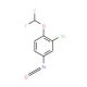 2-Chloro-1-difluoromethoxy-4-isocyanato-benzene (CAS 39479-97-5) - chemical structure image