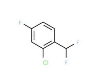 2-Chloro-1-(difluoromethyl)-4-fluorobenzene (CAS 845866-83-3) - chemical structure image