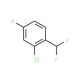 2-Chloro-1-(difluoromethyl)-4-fluorobenzene (CAS 845866-83-3) - chemical structure image