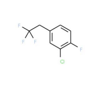2-Chloro-1-fluoro-4-(2,2,2-trifluoroethyl)-benzene - chemical structure image
