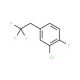 2-Chloro-1-fluoro-4-(2,2,2-trifluoroethyl)-benzene - chemical structure image