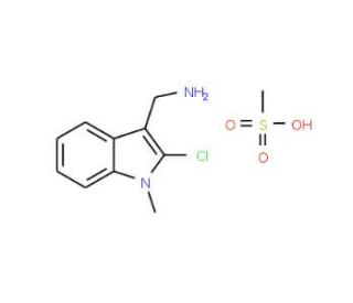 [(2-Chloro-1-methyl-1H-indol-3-yl)methyl]-amine methanesulfonate - chemical structure image