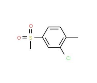 2-Chloro-1-methyl-(4-methylsulfonyl) benzene (CAS 1671-18-7) - chemical structure image