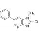 2-Chloro-1-methyl-6-phenylimidazo[4,5-b]pyridine (CAS 120889-05-6) - chemical structure image