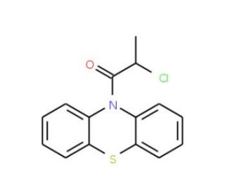 2-Chloro-1-phenothiazin-10-yl-propan-1-one (CAS 38076-63-0) - chemical structure image