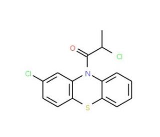 2-chloro-10-(2-chloropropanoyl)-10H-phenothiazine - chemical structure image