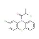 2-chloro-10-(2-chloropropanoyl)-10H-phenothiazine - chemical structure image