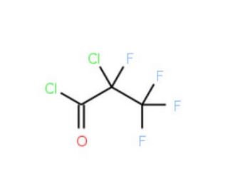 2-chloro-2,3,3,3-tetrafluoropropanoyl chloride (CAS 6066-46-2) - chemical structure image