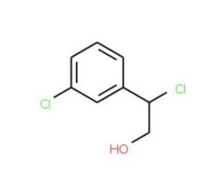 2-Chloro-2-(3-chloro-phenyl)-ethanol (CAS 886365-85-1) - chemical structure image