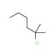 2-Chloro-2-methylhexane (CAS 4398-65-6) - chemical structure image