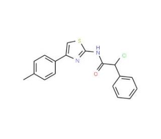 2-Chloro-2-phenyl-N-(4-p-tolyl-thiazol-2-yl)-acetamide - chemical structure image