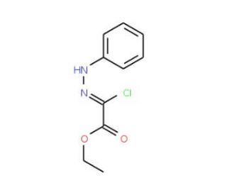 2-Chloro-2-(phenylhydrazono)acetic acid ethyl ether (CAS 28663-68-5) - chemical structure image