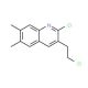 2-Chloro-3-(2-chloroethyl)-6,7-dimethylquinoline (CAS 893724-61-3) - chemical structure image