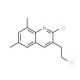 2-Chloro-3-(2-chloroethyl)-6,8-dimethylquinoline (CAS 948294-43-7) - chemical structure image