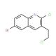 2-Chloro-3-(2-chloroethyl)-6-bromoquinoline (CAS 948294-46-0) - chemical structure image