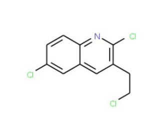 2-Chloro-3-(2-chloroethyl)-6-chloroquinoline (CAS 73930-68-4) - chemical structure image