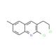 2-Chloro-3-(2-chloroethyl)-6-methylquinoline (CAS 62595-02-2) - chemical structure image