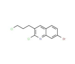 2-Chloro-3-(3-chloropropyl)-7-bromoquinoline (CAS 848170-47-8) - chemical structure image
