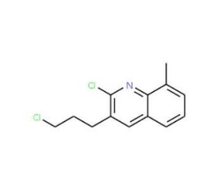 2-Chloro-3-(3-chloropropyl)-8-methylquinoline (CAS 948290-29-7) - chemical structure image