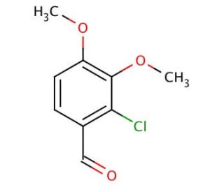 2-Chloro-3,4-dimethoxybenzaldehyde (CAS 5417-17-4) - chemical structure image