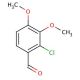 2-Chloro-3,4-dimethoxybenzaldehyde (CAS 5417-17-4) - chemical structure image