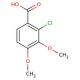 2-Chloro-3,4-dimethoxybenzoic acid (CAS 52009-53-7) - chemical structure image