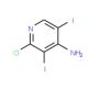 2-Chloro-3,5-diiodo-4-pyridinamine - chemical structure image