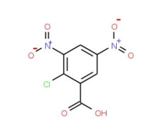 2-Chloro-3,5-dinitrobenzoic acid (CAS 2497-91-8) - chemical structure image