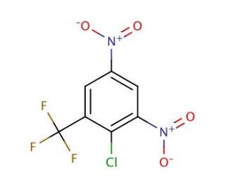 2-Chloro-3,5-dinitrobenzotrifluoride (CAS 392-95-0) - chemical structure image
