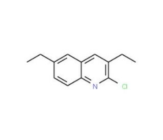 2-Chloro-3,6-diethylquinoline (CAS 1031928-03-6) - chemical structure image