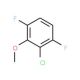 2-Chloro-3,6-difluoroanisole (CAS 261762-37-2) - chemical structure image