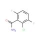 2-Chloro-3,6-difluorobenzamide (CAS 261762-40-7) - chemical structure image