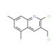 2-Chloro-3-chloromethyl-5,7-dimethylquinoline (CAS 948290-59-3) - chemical structure image