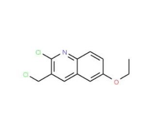 2-Chloro-3-chloromethyl-6-ethoxyquinoline (CAS 948290-90-2) - chemical structure image