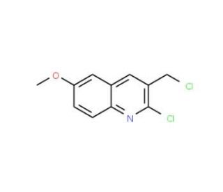 2-Chloro-3-chloromethyl-6-methoxyquinoline (CAS 948291-11-0) - chemical structure image