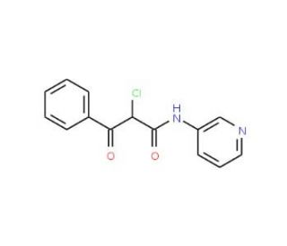2-chloro-3-oxo-3-phenyl-N-pyridin-3-ylpropanamide - chemical structure image