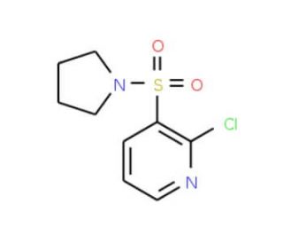 2-Chloro-3-(pyrrolidin-1-ylsulfonyl)pyridine (CAS 60597-70-8) - chemical structure image