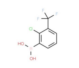 2-Chloro-3-(trifluoromethyl)phenylboronic acid (CAS 957061-11-9) - chemical structure image