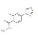 2-Chloro-4-(1H-1,2,4-triazol-1-yl)-benzenecarbohydrazide - chemical structure image
