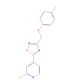 2-Chloro-4-{3-[(4-methylphenoxy)methyl]-1,2,4-oxadiazol-5-yl}pyridine (CAS 680216-74-4) - chemical structure image