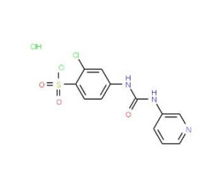 2-Chloro-4-(3-pyridin-3-yl-ureido)-benzenesulfonyl chloride hydrochloride - chemical structure image