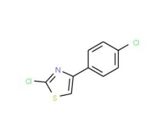 2-Chloro-4-(4-chlorophenyl)thiazole (CAS 2103-96-0) - chemical structure image