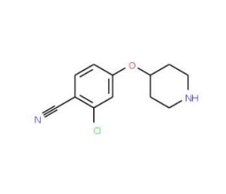 2-Chloro-4-(4-piperidinyloxy)benzonitrile (CAS 796600-10-7) - chemical structure image