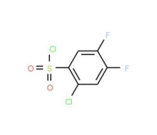 2-Chloro-4,5-difluorobenzenesulfonyl chloride (CAS 67475-58-5) - chemical structure image